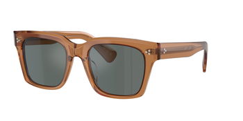 Das Bild zeigt die Oliver Peoples Sonnenbrille OV5564SU 1783W5 leicht seitlich.